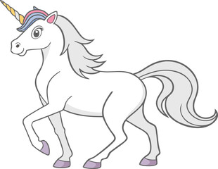 unicorn magical creature fantasy illustration
