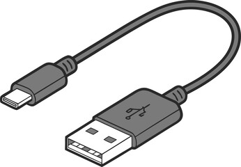 usb cable connector tech illustration
