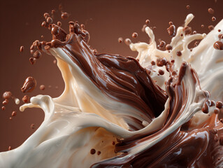 Chocolate milk splash background wallpaper hd desktop food drink dessert sweet brown liquid delicious swirl