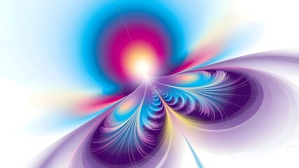 Vibrant Abstract Fractal Art.