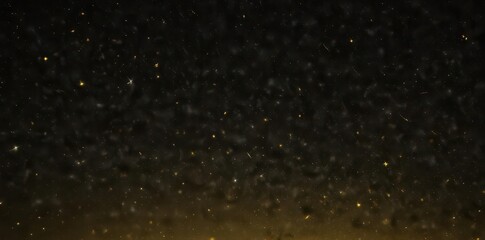 Fototapeta premium Celestial night sky, countless yellow stars on black , stars, space, yellow