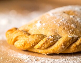 Delicious Golden Baked Pastry Turnover.
