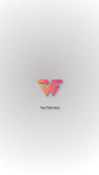 Outline Elegant Shadow Logo Reveal | Minimal Line Intro Animation Vertical
