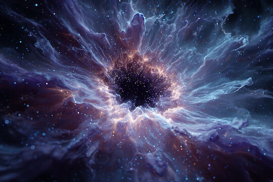 Fototapeta Nebula galaxy space cosmic background with stars and universe dust abstract wallpaper artwork design