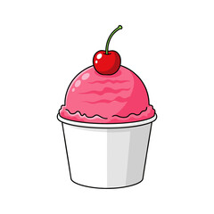 Ice cream in the cup