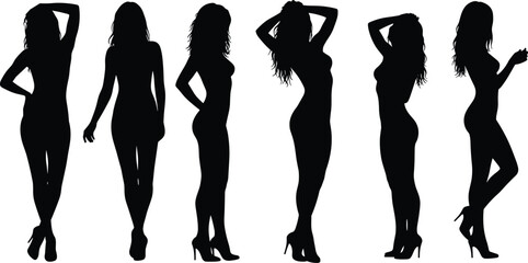  Black silhouette vector illustrations of various species of bats in different poses, including flying and hanging, for nature and wildlife themes.