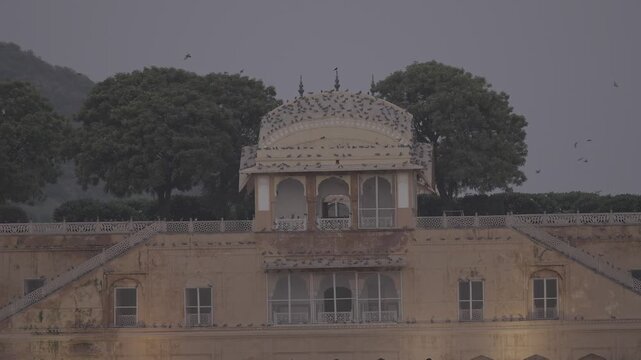 s log footage of jal mahal jaipur 