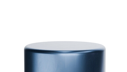 3D Render a blue container with a white lid