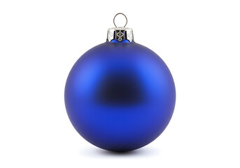 Deep blue matte Christmas bauble Christmas ornament
