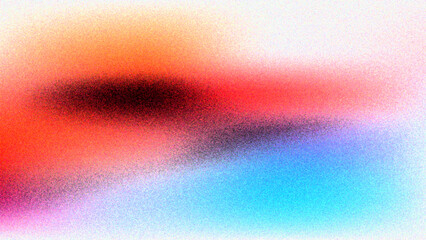 Abstract background with a horizontal gradient of vibrant and muted colors, including red, blue, and black, with a grainy texture.