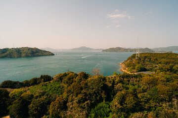 Seto Inland Sea National Park The view of the large and small islands