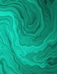 Fototapeta premium Abstract swirling teal and turquoise background, reminiscent of ocean depths or a nebula, bright, nature