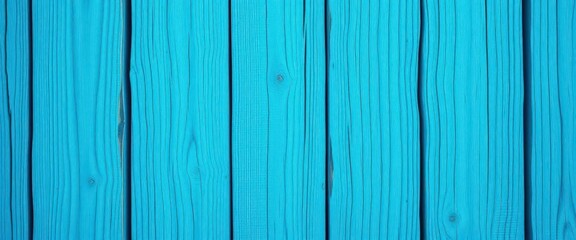 Obraz premium Textured cyan blue-toned wood, summer vibe background, summer background, painted