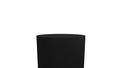 3D Render a black speaker with a white background