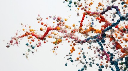 Exploring biological protein sequences a closeup examination of molecular structures in a laboratory environment