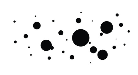 black and white dots