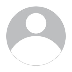 Default Avatar profile icon transparent png. Social media User png icon. whatsApp Dp. isolated on white background.