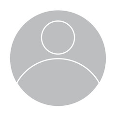 Default Avatar profile icon transparent png. Social media User png icon. whatsApp Dp. isolated on white background.