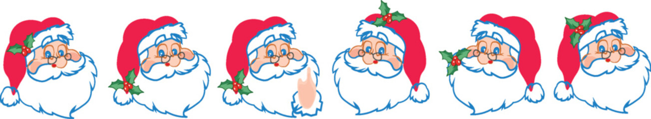 Santa sublimation bundle set with festive holiday designs for printing and crafting.