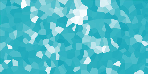 Abstract mosaic background in various shades of teal and white suitable for digital design and creative projects
