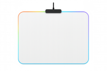 Gaming mousepad with vivid rgb illumination, delivering immersive backlight glow for streamers and competitive gaming enthusiasts