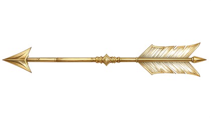 Ornate gold arrow