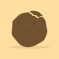 design about chocolate chip cookies icon