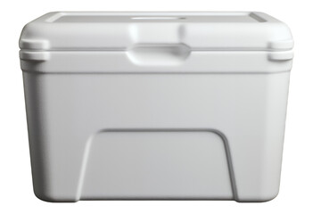 White Foam Cooler with Transparent Background, 3D Realism Asset for Web Design