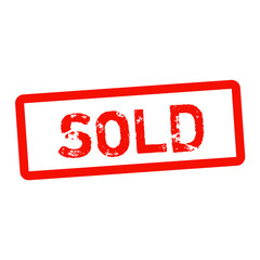 Red grunge sold stamp isolated Red Sold Stamp Icon &ndash; Transparent Background PNG