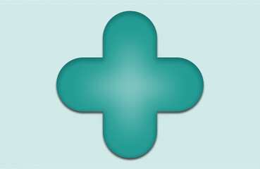 medical memorial plus on a transparent background