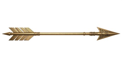 Ornate golden arrow