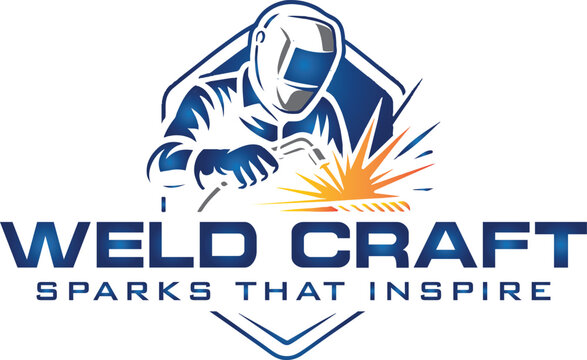 welding welder service logo emblem badge illustration vector design template company business modern design