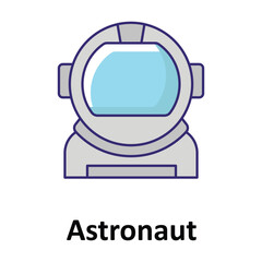 Obraz premium Astronaut Vector icon which can easily modify or edit