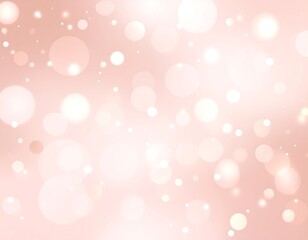 Delicate Rose Gold Bokeh Background with Sparkling Light Effects