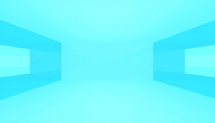 Light blue architectural perspective design.