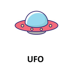 UFO Vector icon which can easily modify or edit