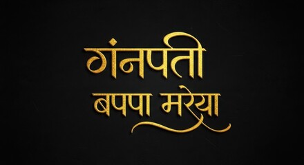 Obraz premium Lord Ganesha Festival Celebration with Devotion and Joy