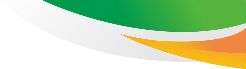 Green and yellow wave abstract background for modern design