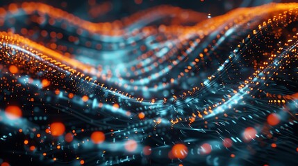 Close-up of digital synapses firing, symbolizing neural connections in AI systems .