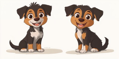 Fototapeta premium Puppy Illustration