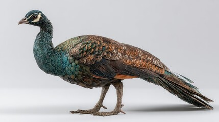 Obraz premium A peacock in profile