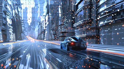 Visualization of the neural network guiding an autonomous vehicle through a city .