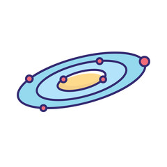 Galaxy Vector icon which can easily modify or edit