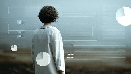 Old video call frame with blurred silhouette faces and grain