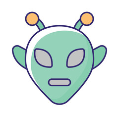 Alien Vector icon which can easily modify or edit