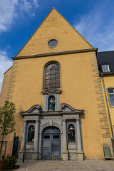 Entrance of the saint John church in Luxembourg city