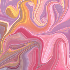 Vibrant pink and golden abstract swirl with fluid marble texture, perfect for modern background, art design, and creative fashion projects. Golden keywords included.