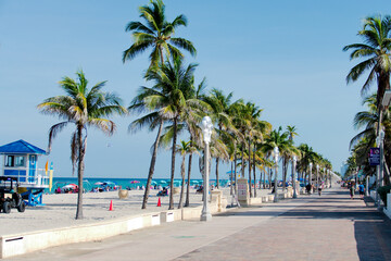 Naklejka premium Hollywood Beach - Florida