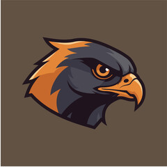 Obraz premium Eagle Face Illustration Vector 