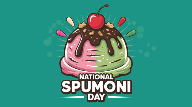 National Spumoni Day Ice Cream Cherry Topping Celebration